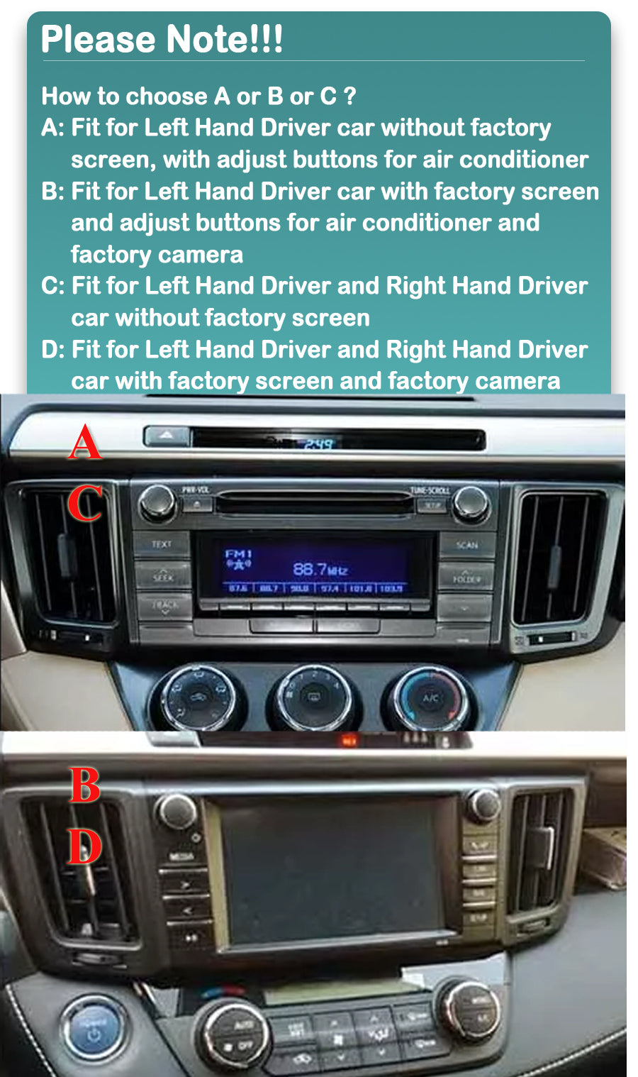 2013-2018 Toyota Rav4 Android Radio