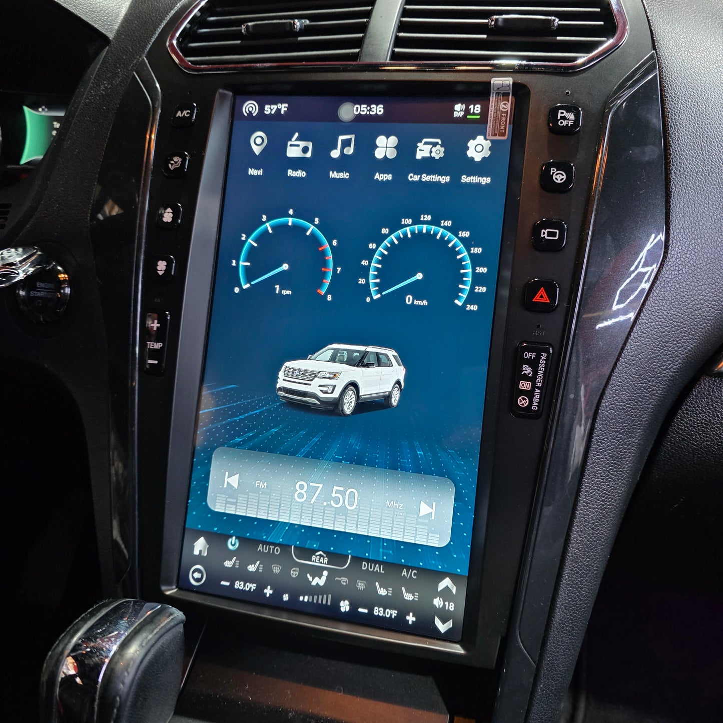 2011-2019 Ford Explorer Tesla Style Radio