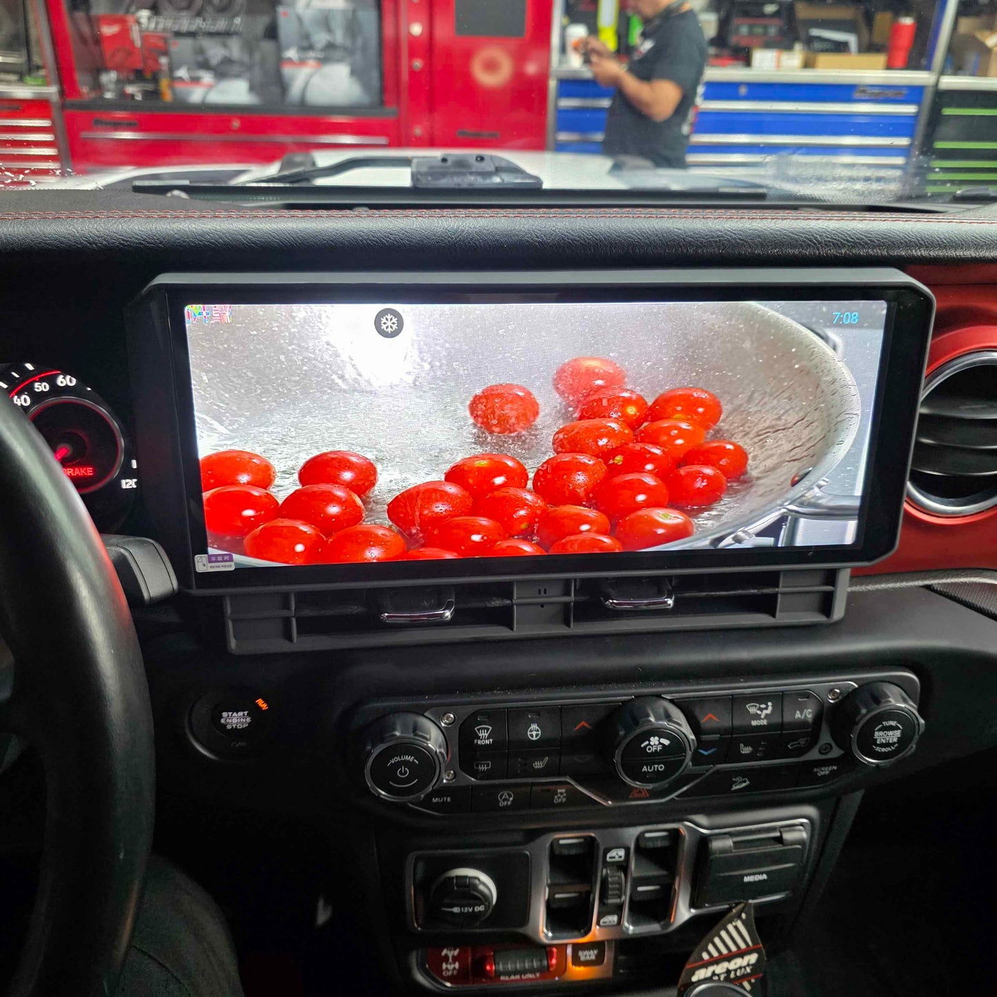2018-2024 Jeep Wrangler 12.3" Android Radio with Cluster Bezel