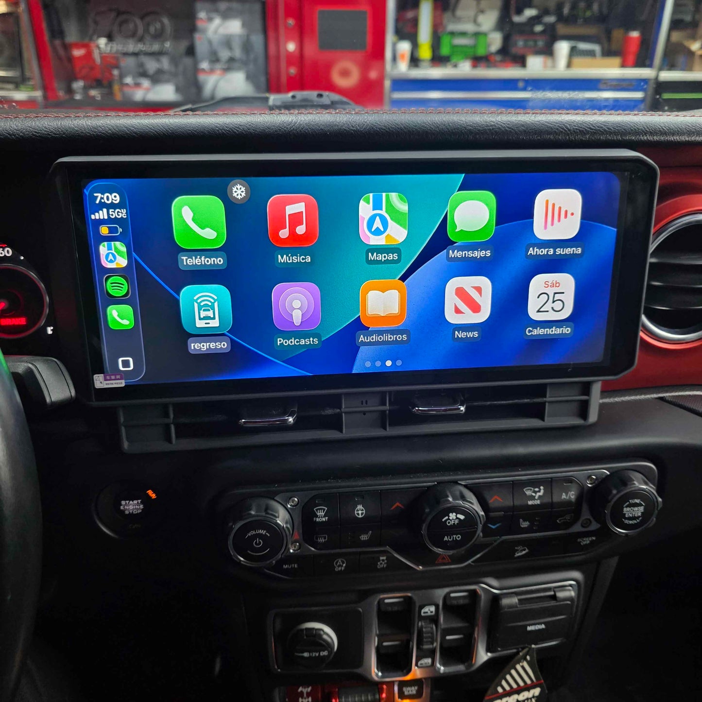 2018-2024 Jeep Wrangler 12.3" Android Radio with Cluster Bezel