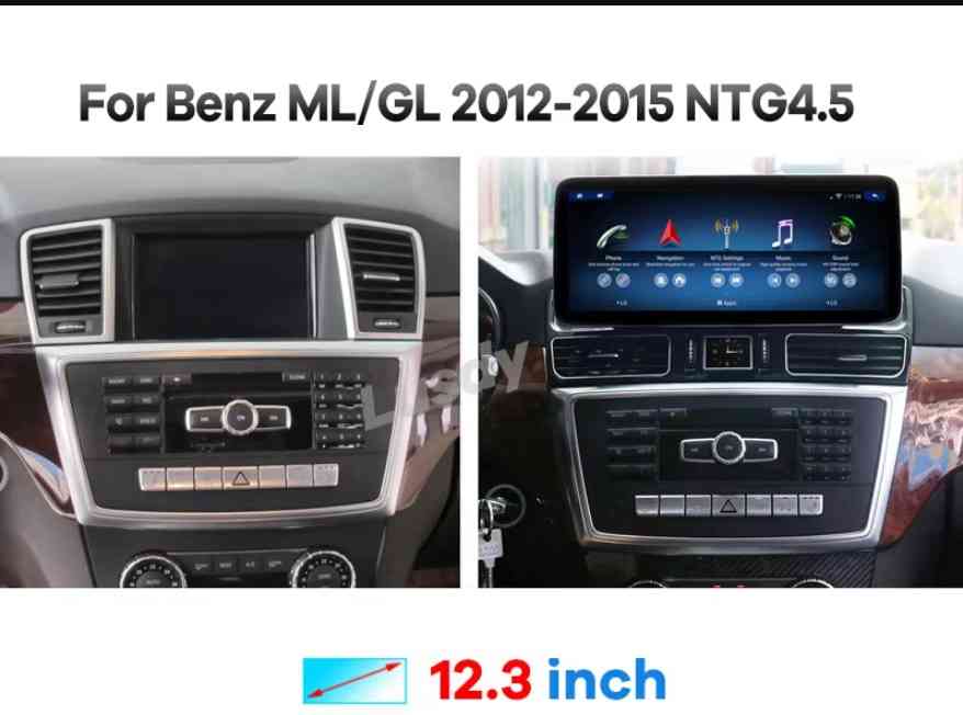 2012-2015 Mercedes ML/GL Models Nav Display Floating 12.3" Android Radio