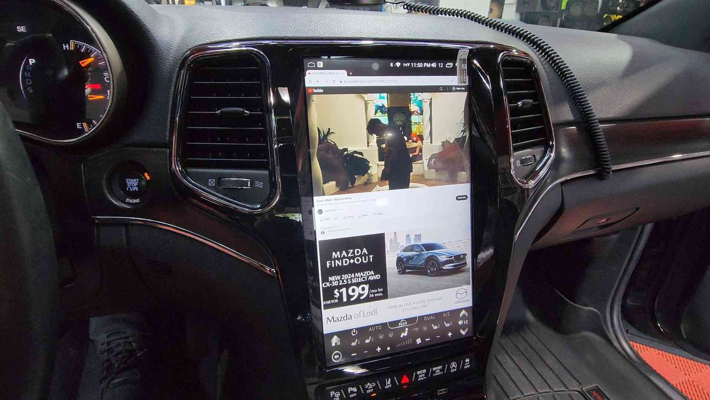 2014-2020 Jeep Grand Cherokee Tesla Style Radio