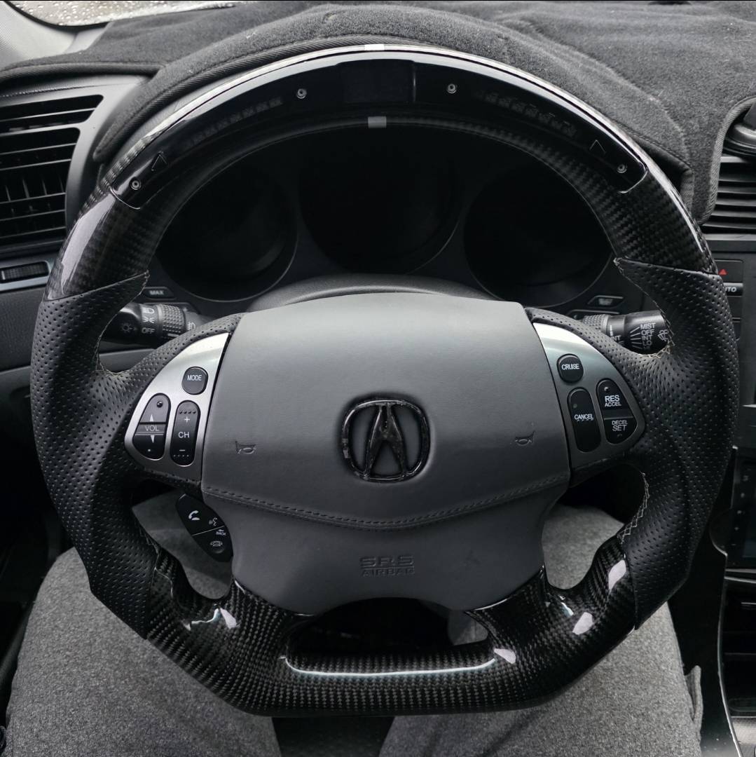Personalizable Carbon Fiber Steering Wheel
