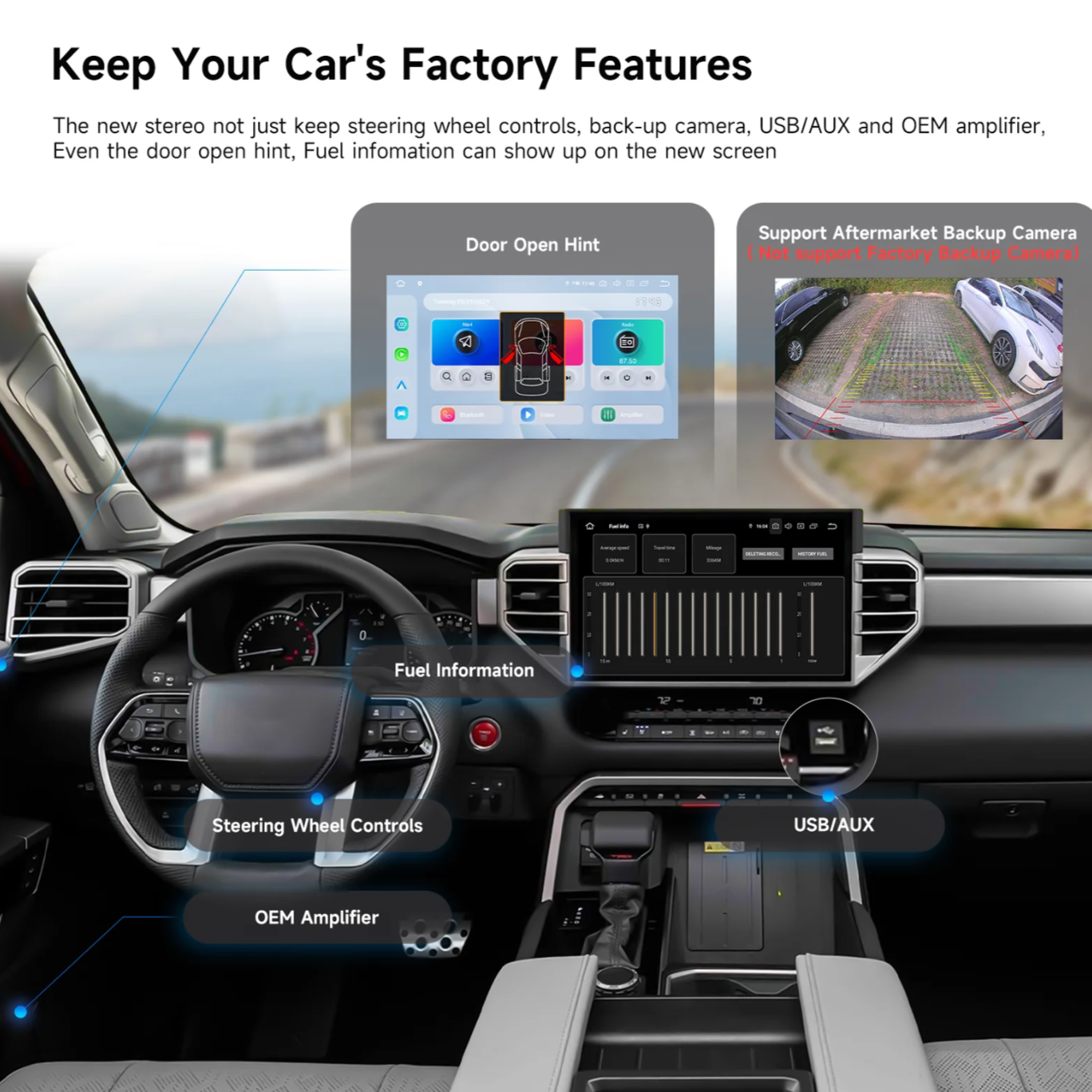 Toyota Tundra 2022-26 Dasaita 14" G13 Android Radio