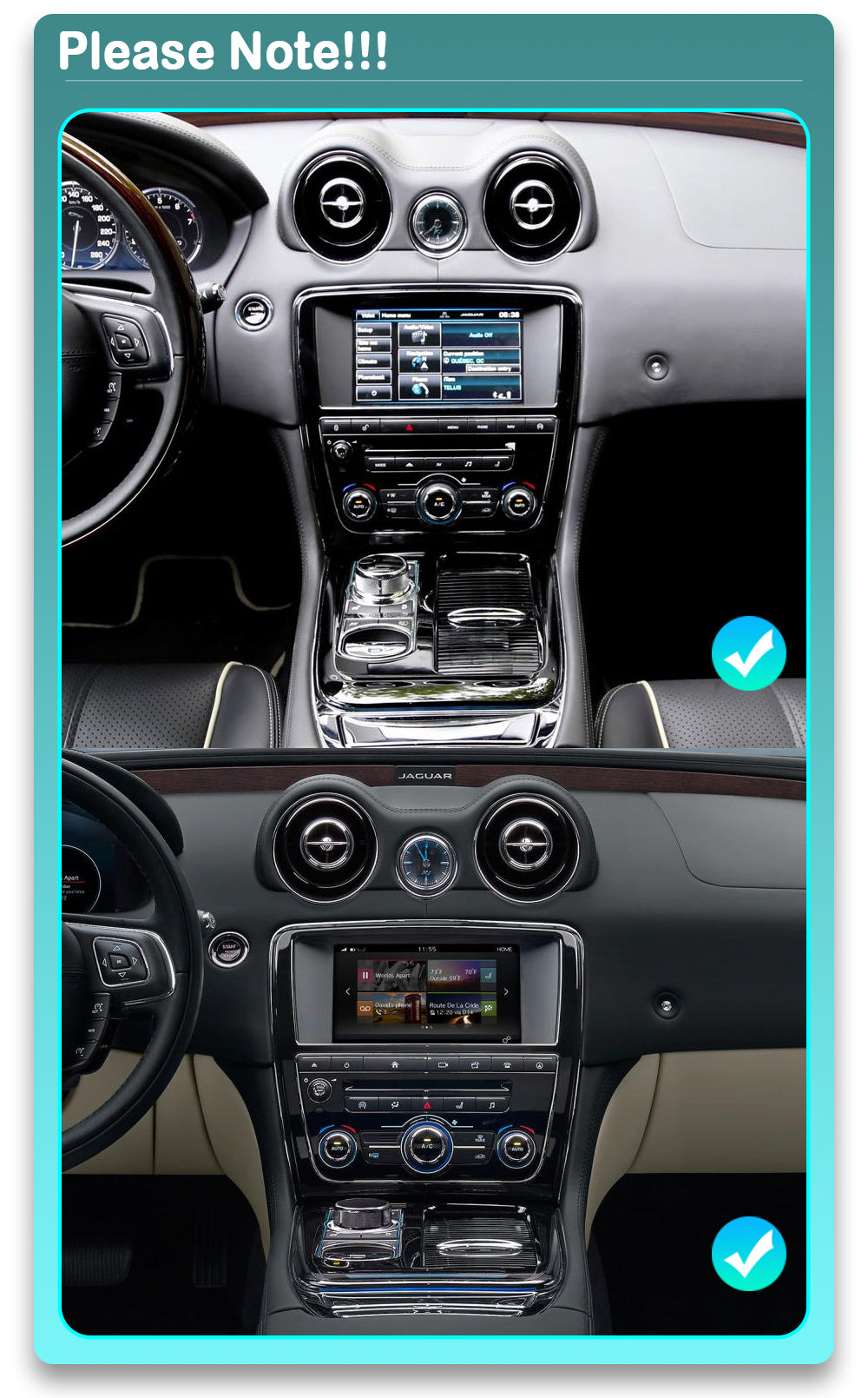 2010-2020 Jaguar XJ / XJL / XJR 7" Digital Climate Control