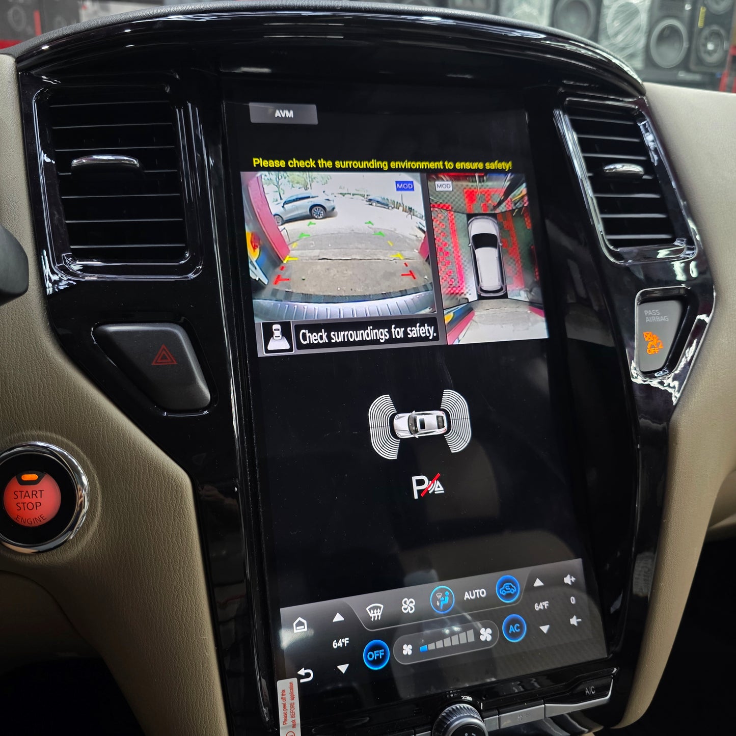 2013-2020 Nissan Pathfinder 14.8" Android Tesla Style Unit