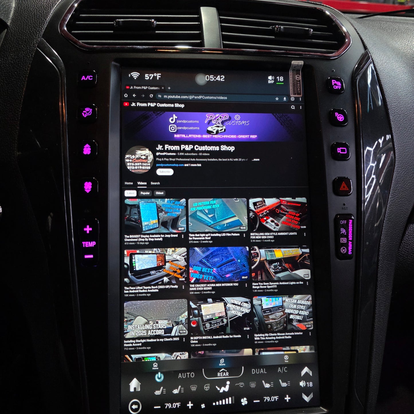 2011-2019 Ford Explorer Tesla Style Radio