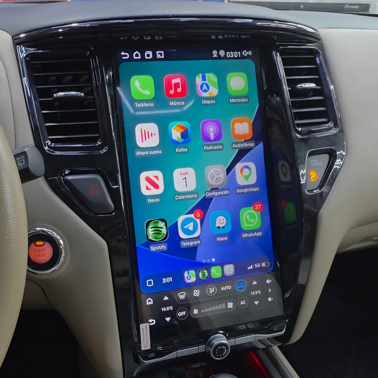 2013-2020 Nissan Pathfinder 14.8" Android Tesla Style Unit