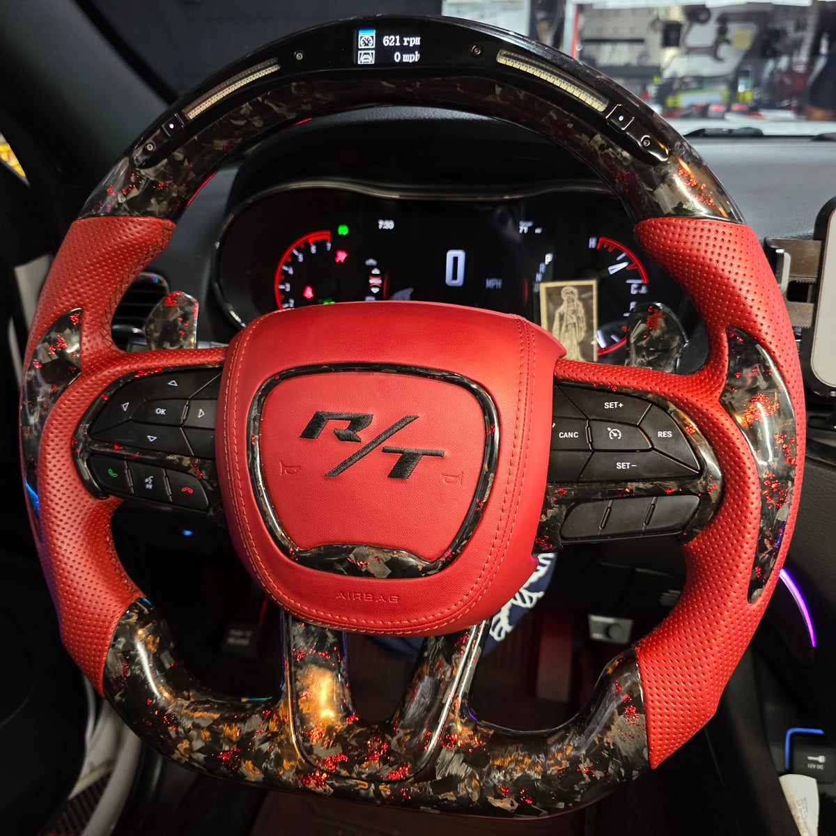 Personalizable Carbon Fiber Steering Wheel