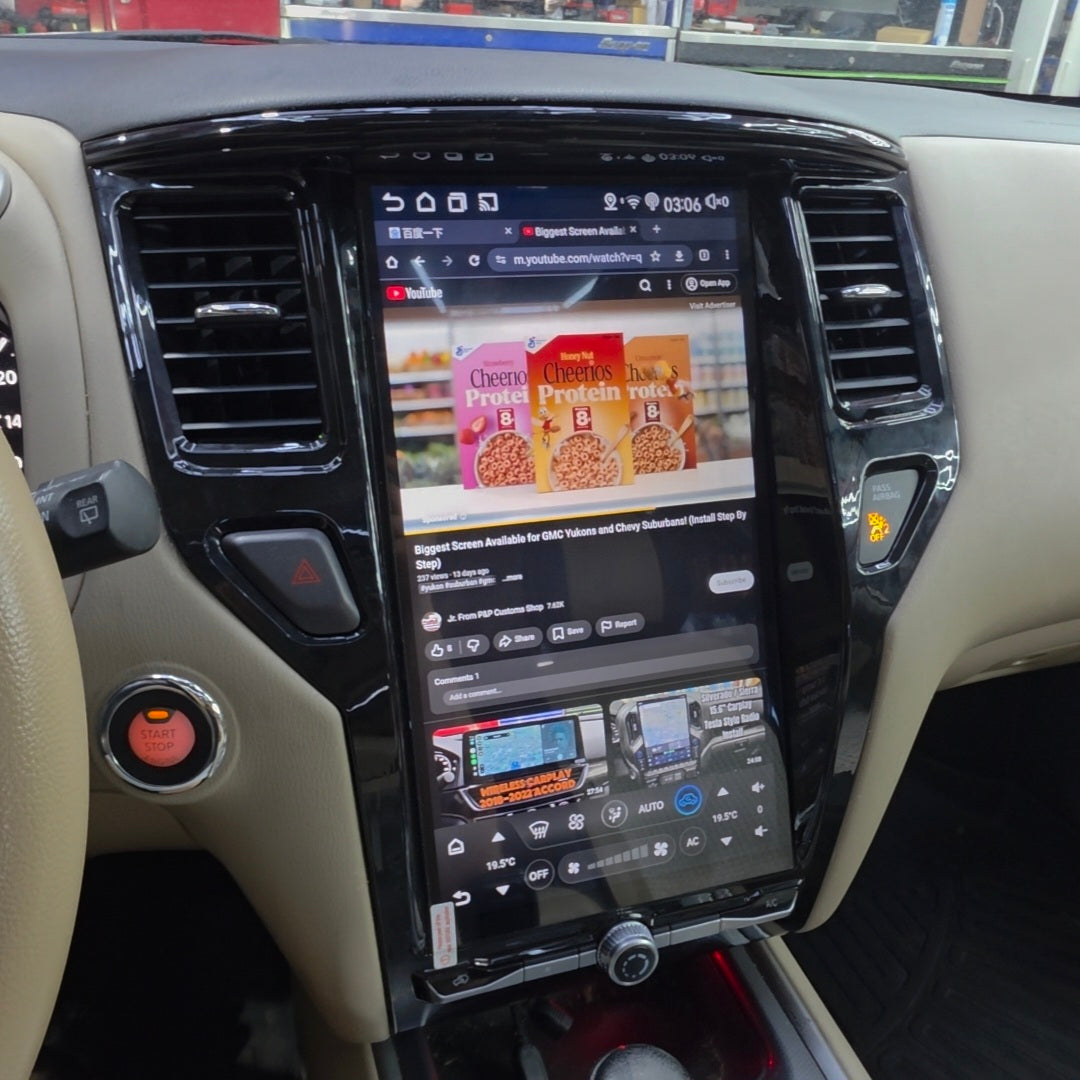 2013-2020 Nissan Pathfinder 14.8" Android Tesla Style Unit